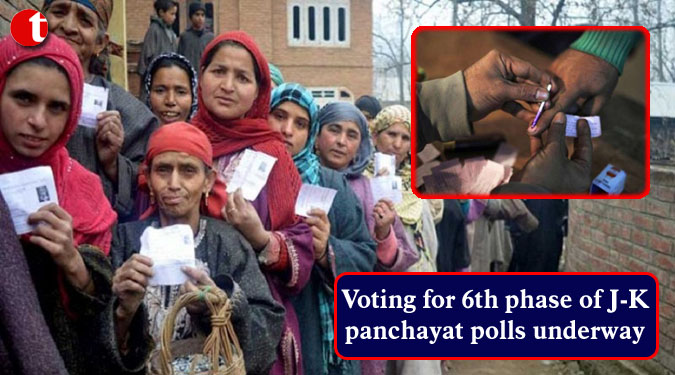 Voting for 6th phase of J-K panchayat polls underway