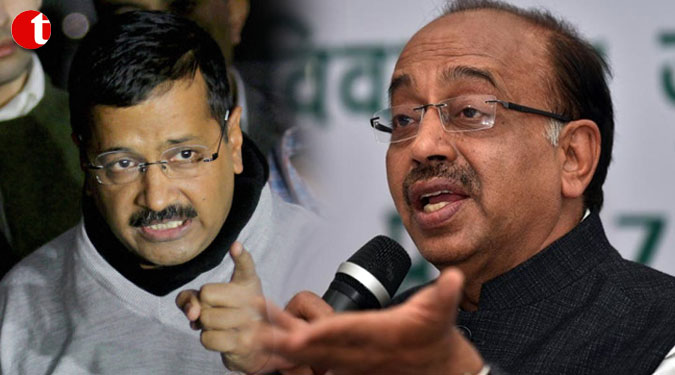 Kejriwal, Vijay Goel clash on twitter over “Deletion” Of Voters