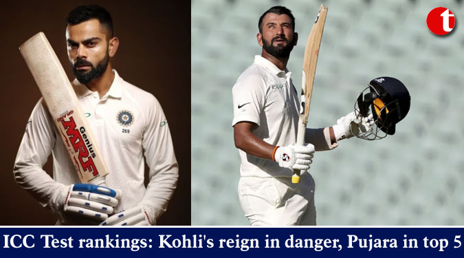 ICC Test rankings: Kohli's reign in danger, Pujara in top 5
