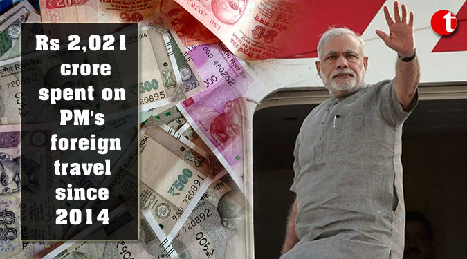 Rs 2,021 crore spent on PM’s foreign travel since 2014