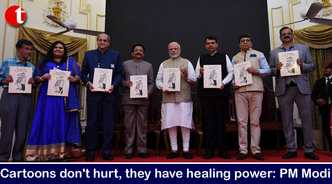 Cartoons don't hurt, they have healing power: PM Modi
