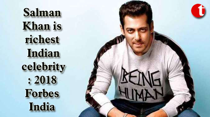Salman Khan is richest Indian celebrity: 2018 Forbes India