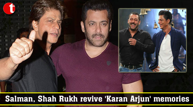 Salman, Shah Rukh revive 'Karan Arjun' memories