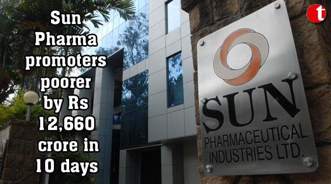 Sun Pharma promoters poorer by Rs 12,660 crore in 10 days
