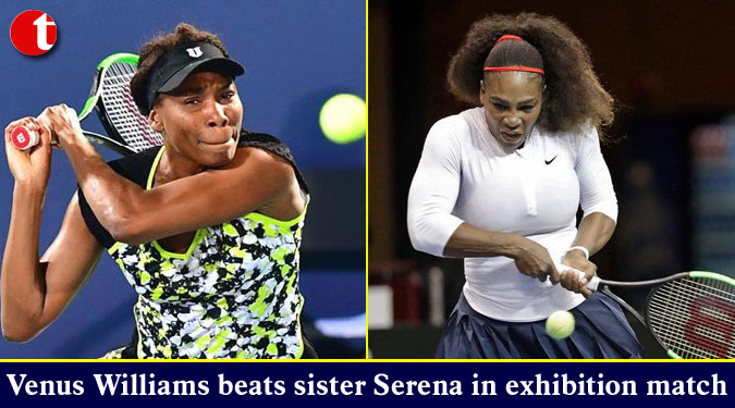 Venus Williams beats sister Serena in exhibition match