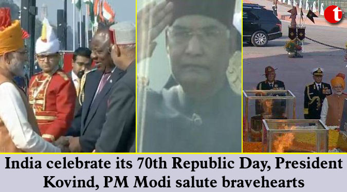 India celebrate its 70th Republic Day, President Kovind, PM Modi salute bravehearts