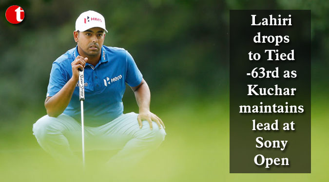 Lahiri drops to Tied-63rd as Kuchar maintains lead at Sony Open
