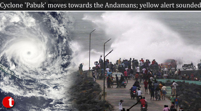 Cyclone ‘Pabuk’ moves towards the Andamans; yellow alert sounded