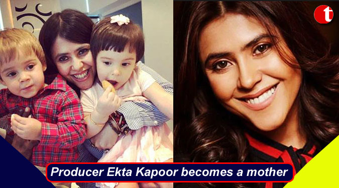 Producer Ekta Kapoor becomes a mother