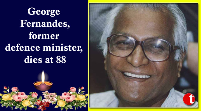 George Fernandes, former defence minister, dies at 88