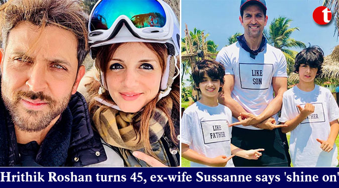 Hrithik Roshan turns 45, ex-wife Sussanne says ‘shine on’