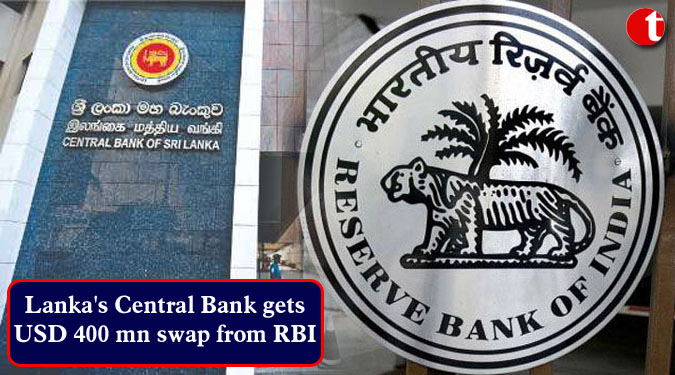 Lanka’s Central Bank gets USD 400 mn swap from RBI
