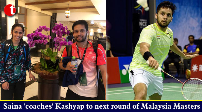 Saina 'coaches' Kashyap to next round of Malaysia Masters