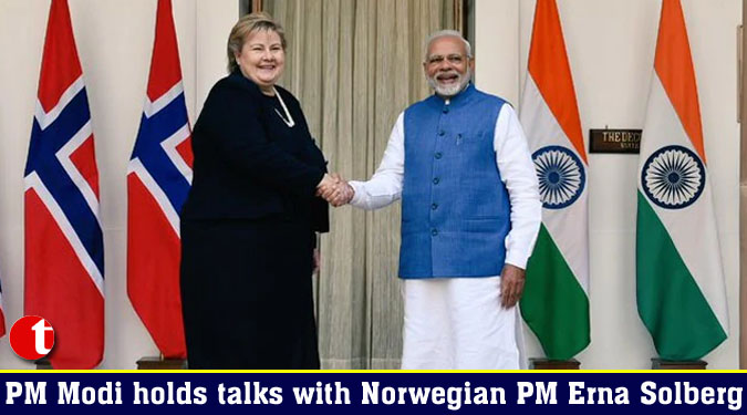 PM Modi holds talks with Norwegian PM Erna Solberg