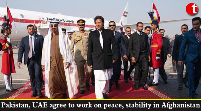 Pakistan, UAE agree to work on peace, stability in Afghanistan