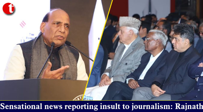 Sensational news reporting insult to journalism: Rajnath