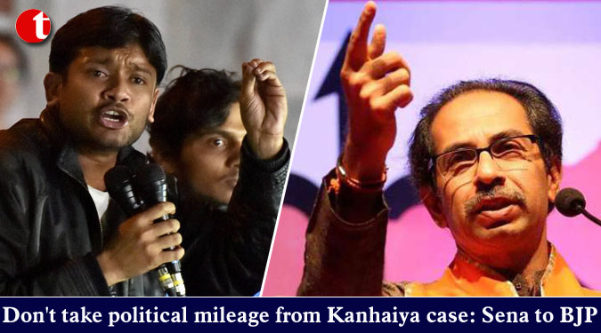 Don't take political mileage from Kanhaiya case: Sena to BJP