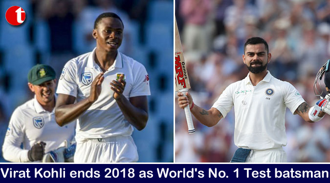 Virat Kohli ends 2018 as World’s No. 1 Test batsman