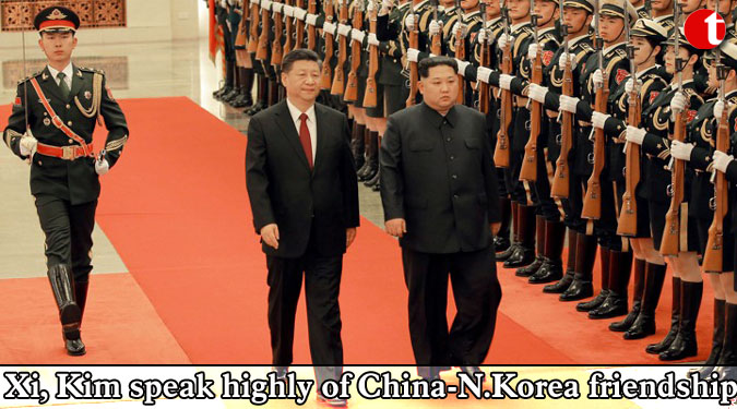 Xi, Kim speak highly of China-N.Korea friendship