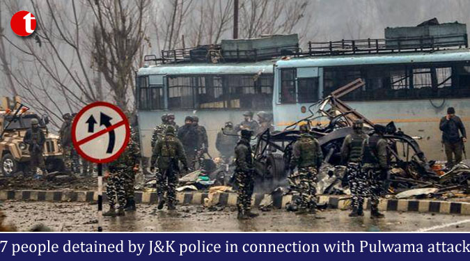 7 people detained by J&K police in connection with Pulwama attack