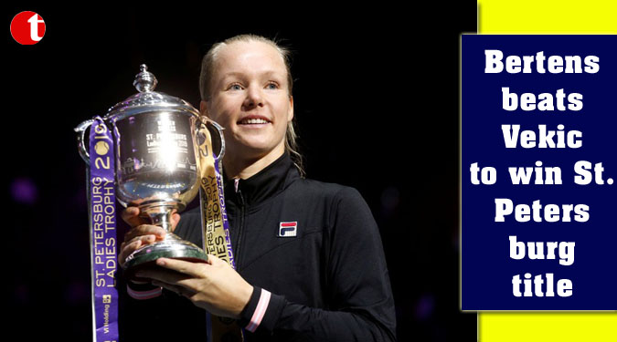 Bertens beats Vekic to win St. Petersburg title