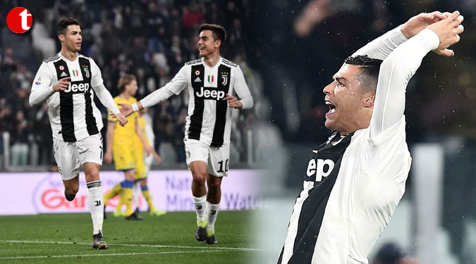 Ronaldo on target as Juventus cruise before Atletico showdown