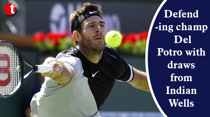 Defending champ Del Potro withdraws from Indian Wells