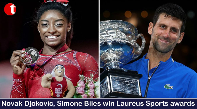 Novak Djokovic, Simone Biles win Laureus Sports awards