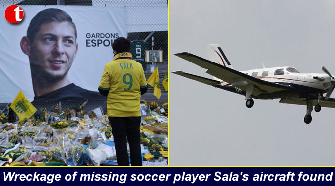 Wreckage of missing soccer player Sala's aircraft found