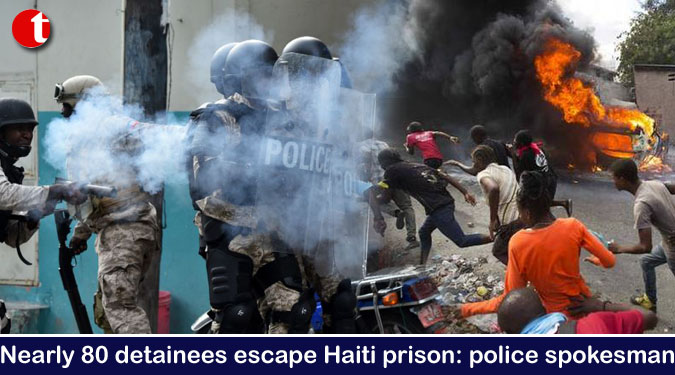 Nearly 80 detainees escape Haiti prison: police Spokesman