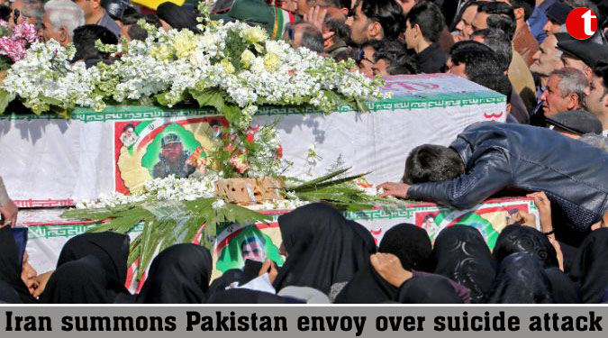 Iran summons Pak envoy over suicide attack