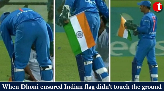 When Dhoni ensured Indian flag didn’t touch the ground