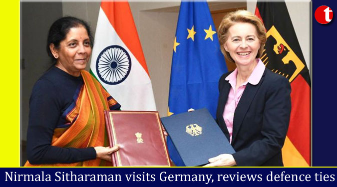 Sitharaman visits Germany, reviews defence ties