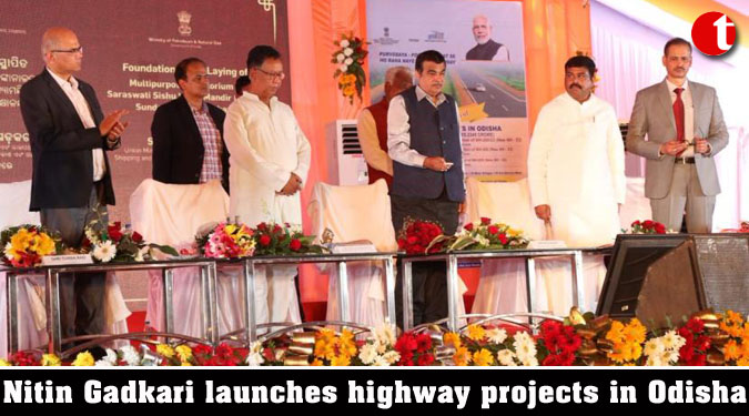 Nitin Gadkari launches highway projects in Odisha
