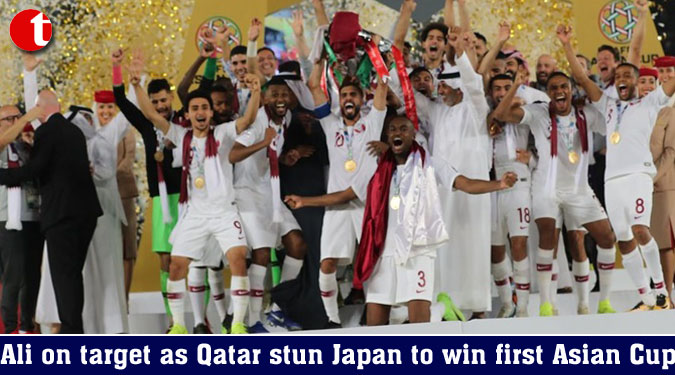 Ali on target as Qatar stun Japan to win first Asian Cup