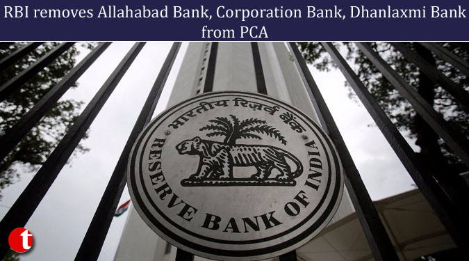 RBI removes Allahabad Bank, Corporation Bank, Dhanlaxmi Bank from PCA