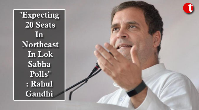 "Expecting 20 Seats In Northeast In Lok Sabha Polls": Rahul Gandhi