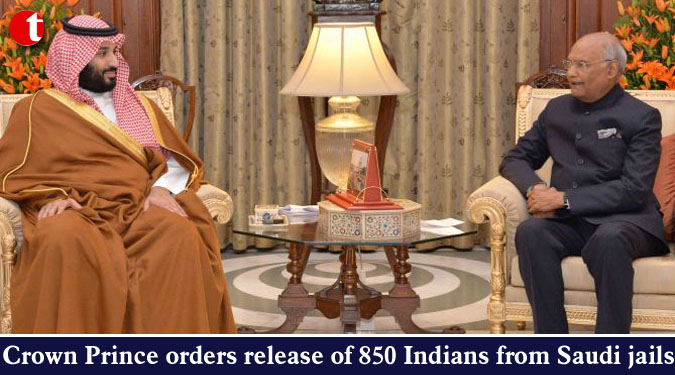 Crown Prince orders release of 850 Indians from Saudi jails
