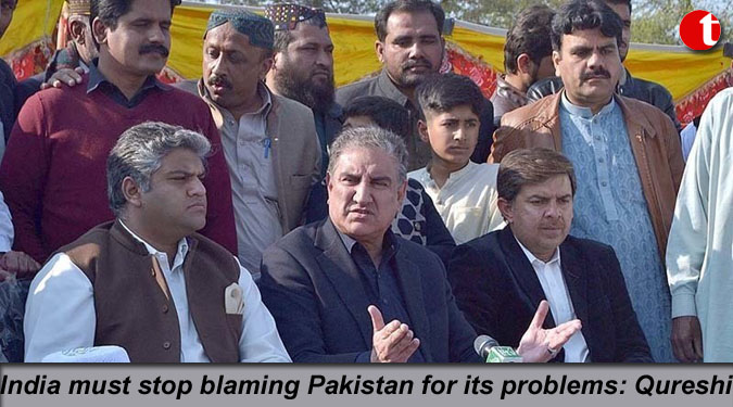 India must stop blaming Pakistan for its problems: Qureshi