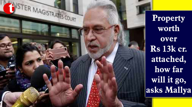 Property worth over Rs 13k cr. attached, how far will it go, asks Mallya