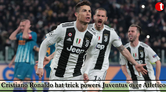 Cristiano Ronaldo hat trick powers Juventus over Atletico