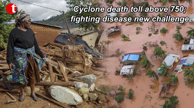 Cyclone death toll above 750; fighting disease new challenge