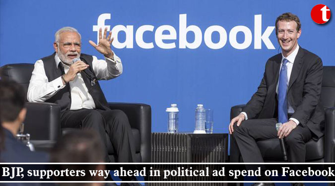 BJP, supporters way ahead in political ad spend on Facebook