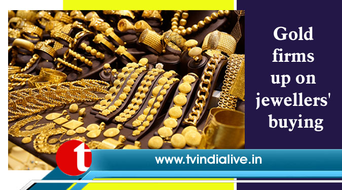 Gold firms up on jewellers' buying