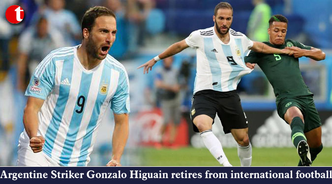 Argentine Striker Gonzalo Higuain retires from international football