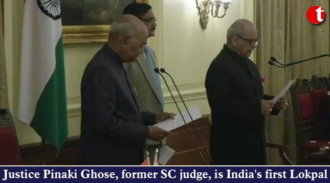 Justice Pinaki Ghose, former SC judge, is India's first Lokpal