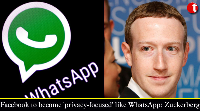 Facebook to become 'privacy-focused' like WhatsApp: Zuckerberg