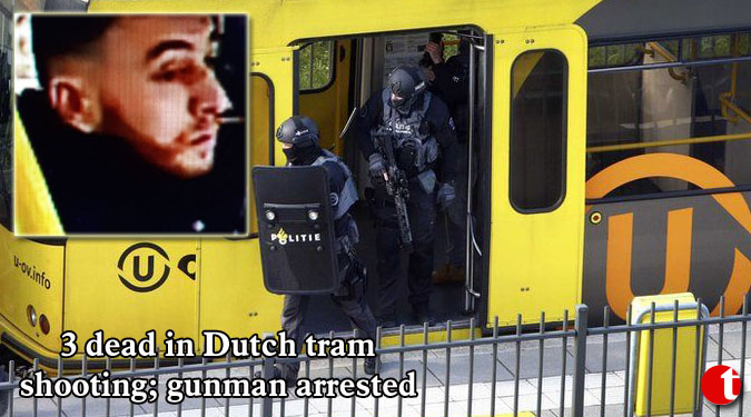 3 dead in Dutch tram shooting; gunman arrested