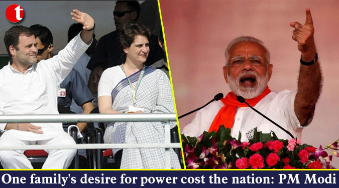 One family's desire for power cost the nation: PM Modi