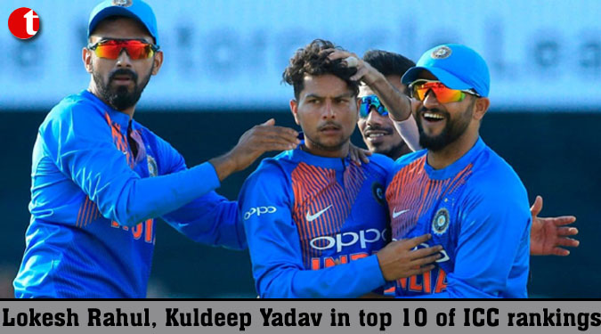 Lokesh Rahul, Kuldeep Yadav in top 10 of ICC rankings